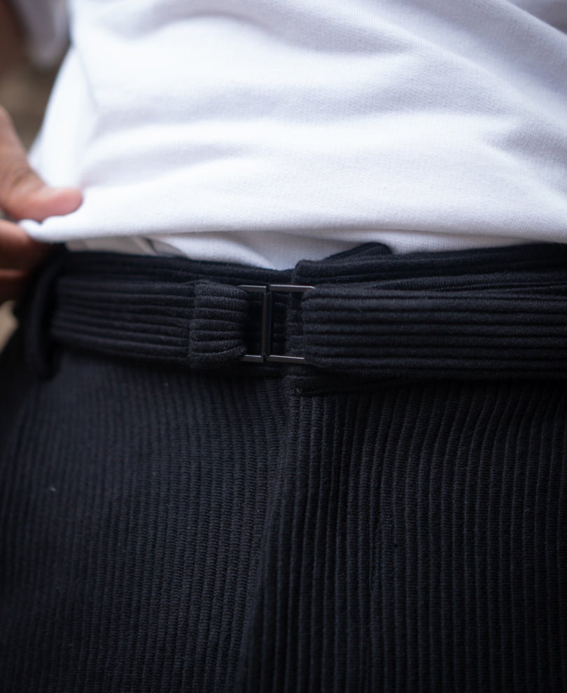 Black Baggy Fit Corduroy Pant