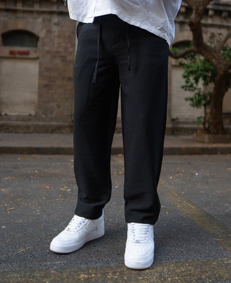 Black Regular Fit Comfort Trouser
