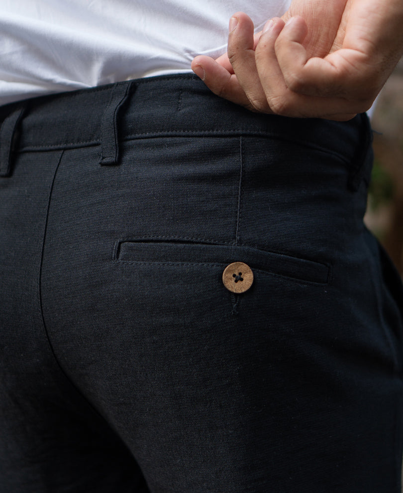 Black Regular Fit Comfort Trouser