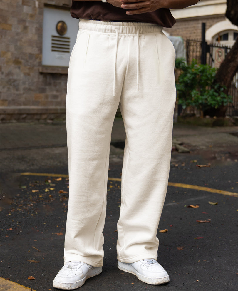 Cream Baggy Trackpant