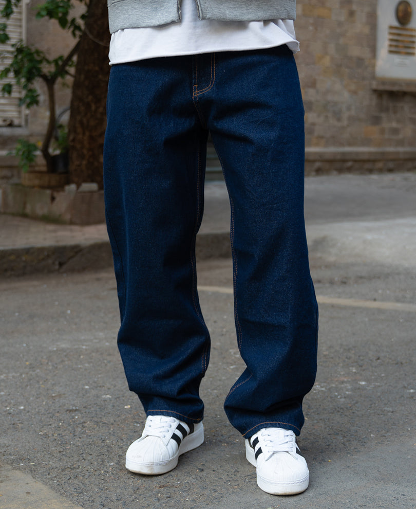 Raw Indigo Baggy Jeans