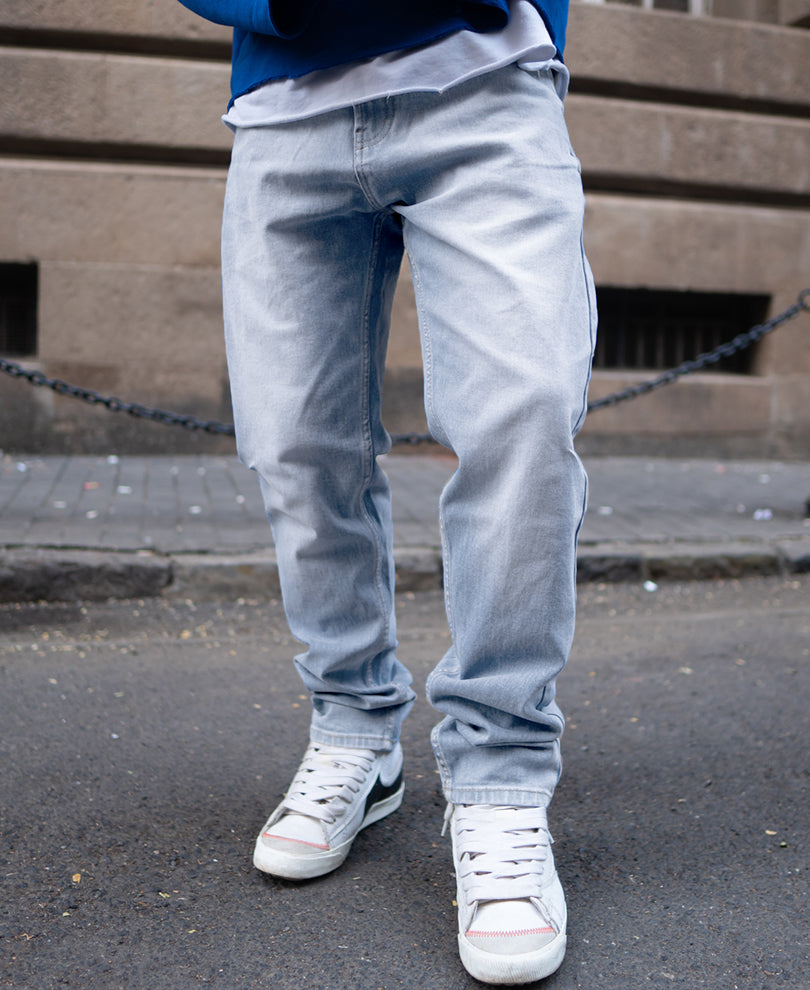 Light Blue Regular Fit Denim Jeans