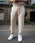 Light Beige Regular Fit Track Pant