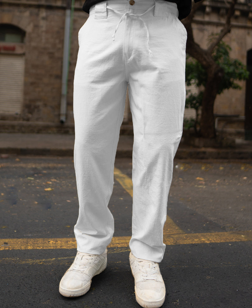 White Cotton Pant