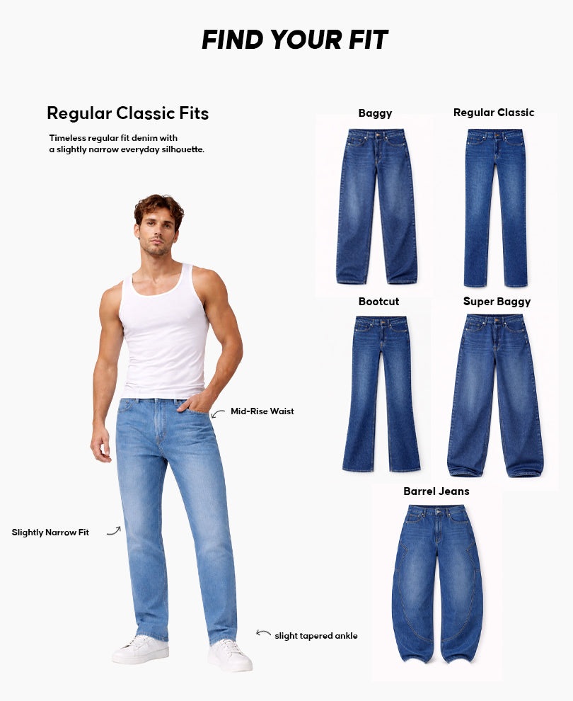 Black Regular Fit Stretchable Jeans