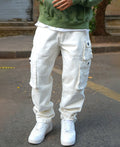 Off White Patch Pockets Denim Jeans